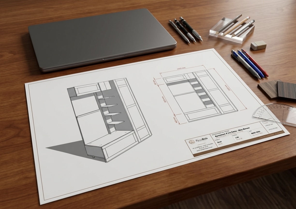 Cuisine aménagée sur mesure — Atelier Pano&Bois